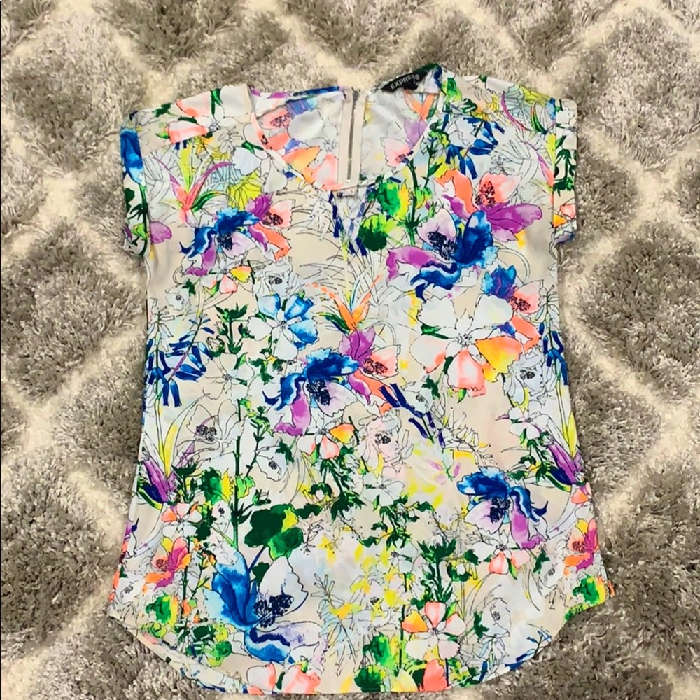 Express floral shirt